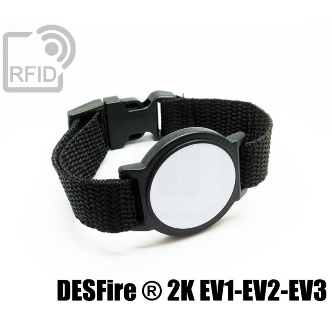 BR01C44 Braccialetti RFID ABS tondo NFC Desfire ® 2K EV1-EV2-EV3 thumbnail