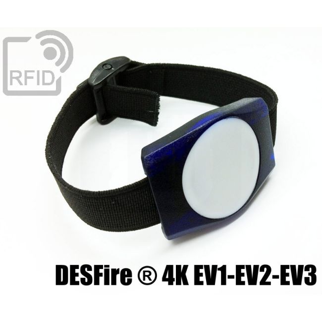 BR02C10 Braccialetti RFID ABS rettangolare NFC Desfire ® 4K Ev1-Ev2-Ev3 thumbnail