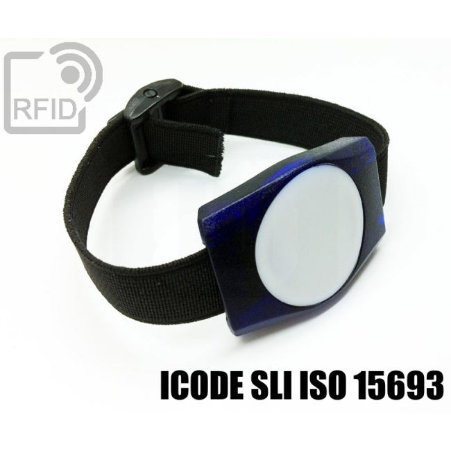 BR02C11 Braccialetti RFID ABS rettangolare NFC ICode SLI iso 15693 thumbnail