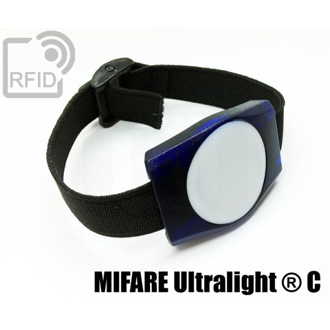 BR02C47 Braccialetti RFID ABS rettangolare NFC Mifare Ultralight ® C thumbnail