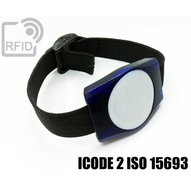 BR02C51 Braccialetti RFID ABS rettangolare ICode 2 iso 15693 thumbnail