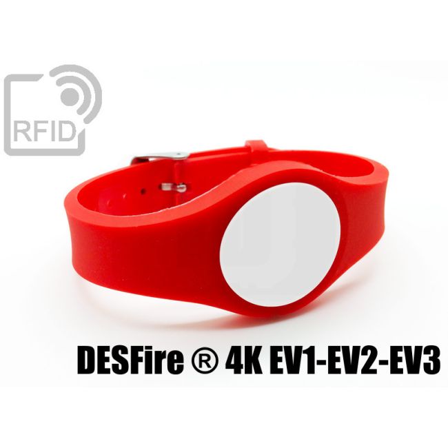 BR03C10 Braccialetti RFID regolabile NFC Desfire ® 4K Ev1-Ev2-Ev3 thumbnail