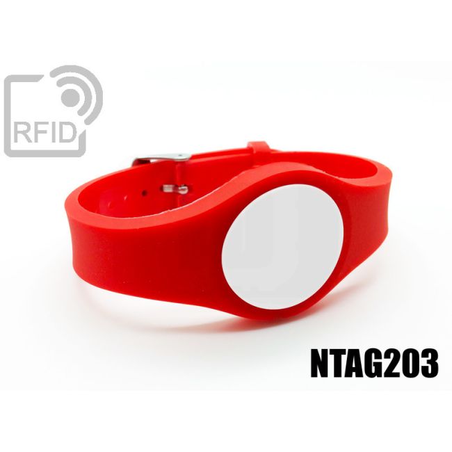 BR03C35 Braccialetti RFID regolabile NFC Ntag203 thumbnail