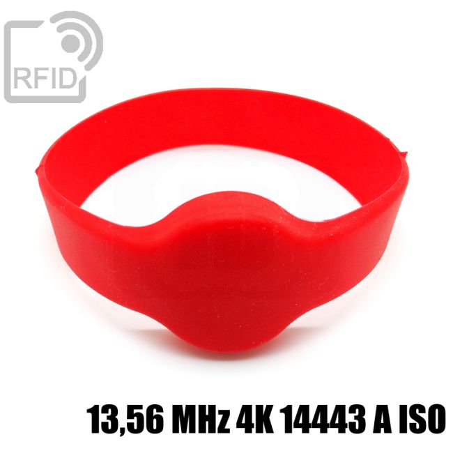 BR04C45 Bracciali RFID silicone tondo 13