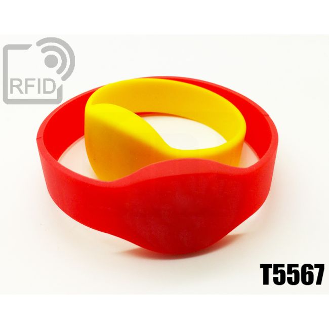 BR05C04 Braccialetti RFID silicone ovale T5567 thumbnail