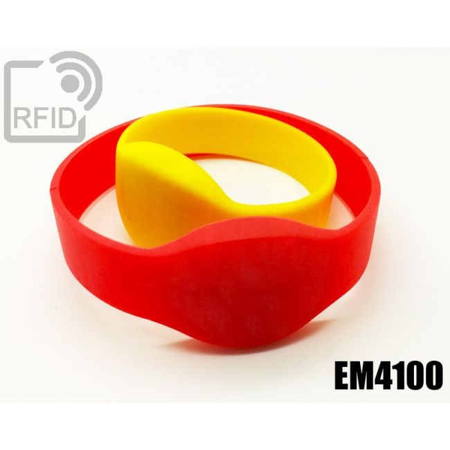 BR05C16 Braccialetti RFID silicone ovale EM4100 thumbnail