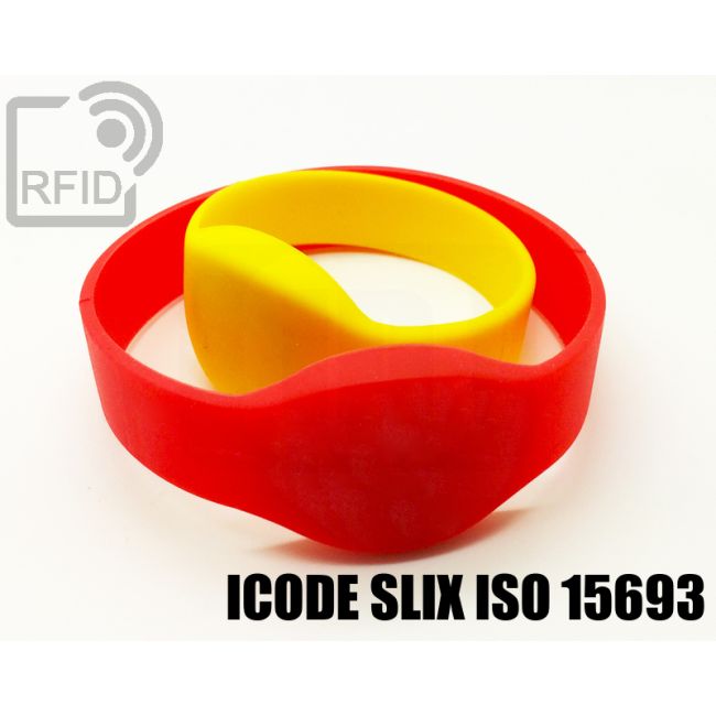 BR05C53 Braccialetti RFID silicone ovale ICode SLIX iso 15693 thumbnail