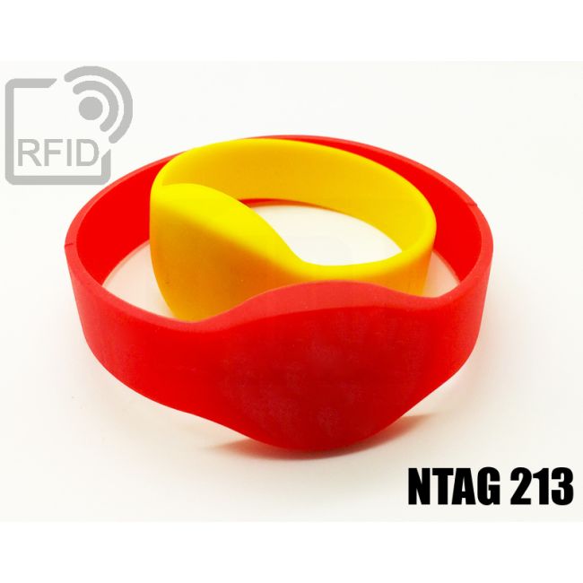 BR05C67 Braccialetti RFID silicone ovale NFC ntag213 thumbnail