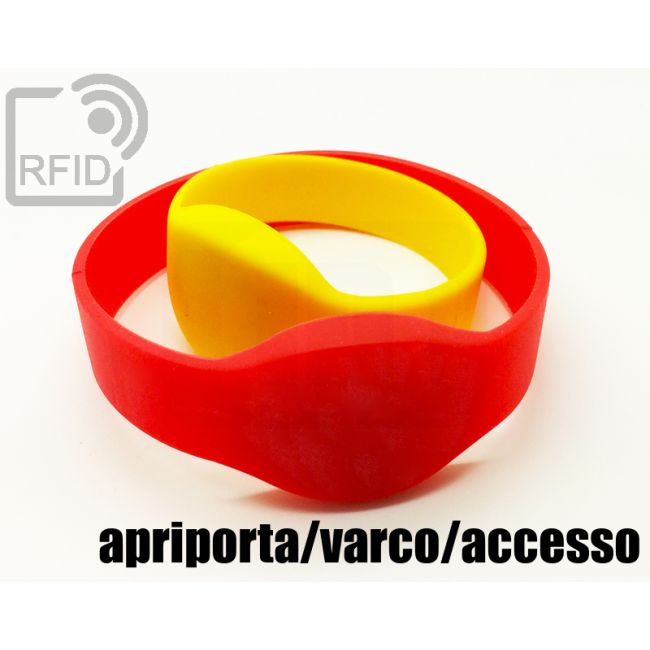 BR05C71 Braccialetti RFID silicone ovale apriporta-varco-accesso thumbnail