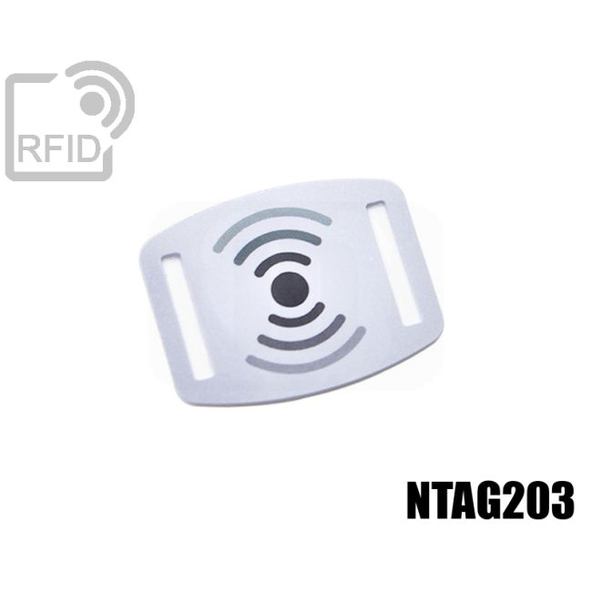 BR06C35 Slider RFID per braccialetti 15 mm NFC Ntag203 thumbnail