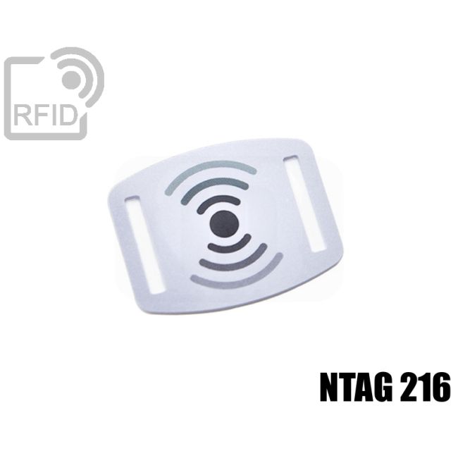 BR06C68 Slider RFID per braccialetti 15 mm NFC ntag216 thumbnail