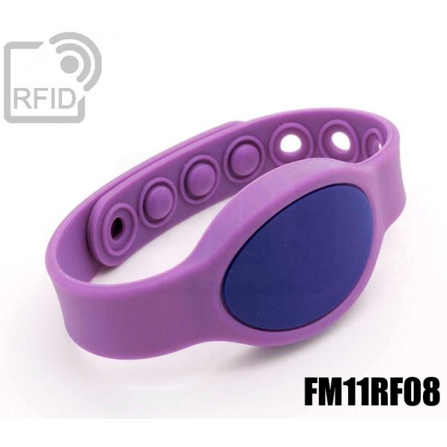 BR07C07 Braccialetti RFID clip silicone FM11RF08 thumbnail