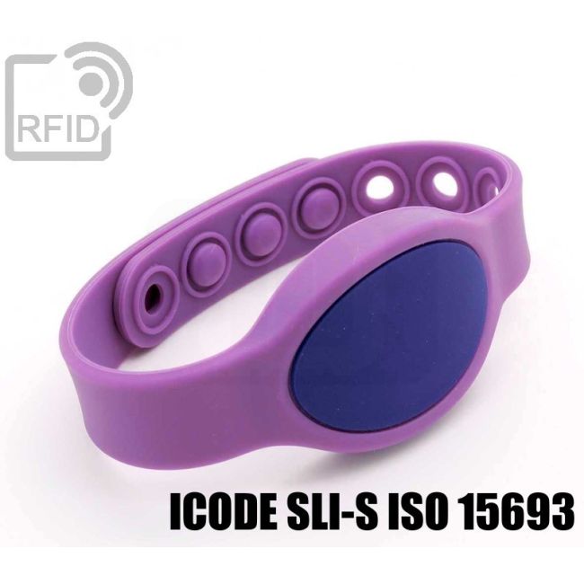 BR07C52 Braccialetti RFID clip silicone ICode SLI-S iso 15693 thumbnail