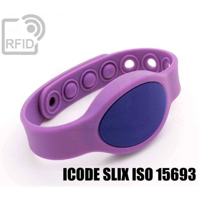 BR07C53 Braccialetti RFID clip silicone ICode SLIX iso 15693 thumbnail