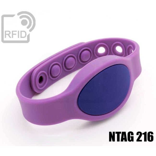 BR07C68 Braccialetti RFID clip silicone NFC ntag216 thumbnail