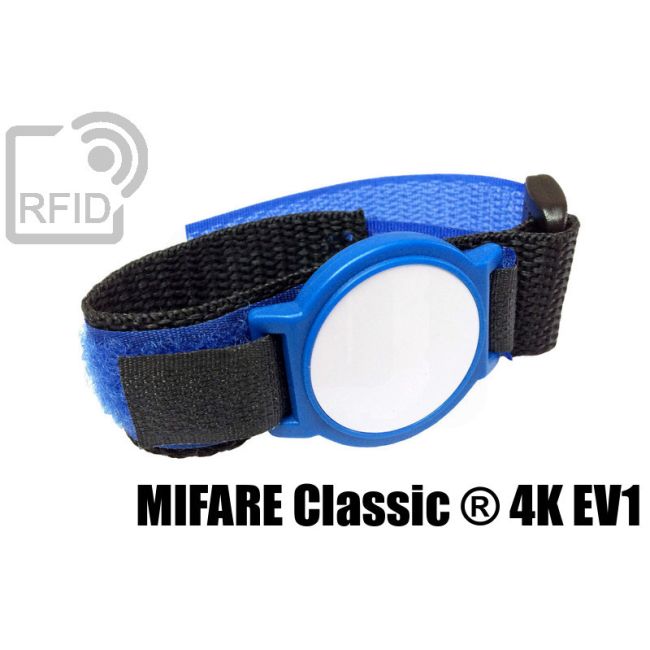 BR08C09 Braccialetti RFID ABS velcro Mifare Classic ® 4K Ev1 thumbnail