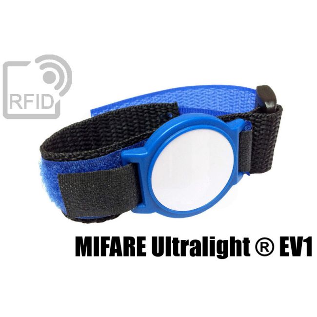 BR08C46 Braccialetti RFID ABS velcro NFC Mifare Ultralight ® EV1 thumbnail