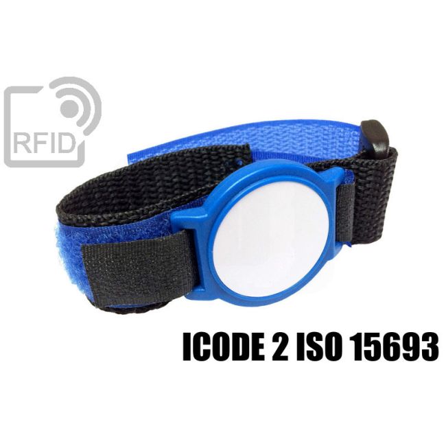 BR08C51 Braccialetti RFID ABS velcro ICode 2 iso 15693 thumbnail