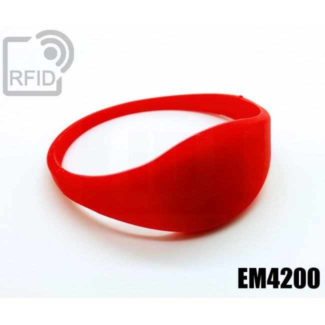 BR09C02 Braccialetti RFID silicone sottile EM4200 thumbnail