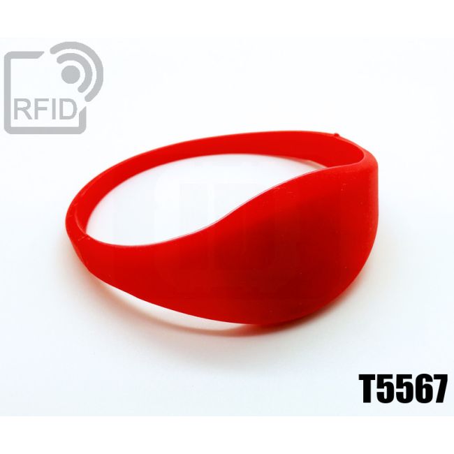 BR09C04 Braccialetti RFID silicone sottile T5567 thumbnail