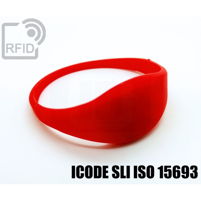 BR09C11 Braccialetti RFID silicone sottile NFC ICode SLI iso 15693 thumbnail