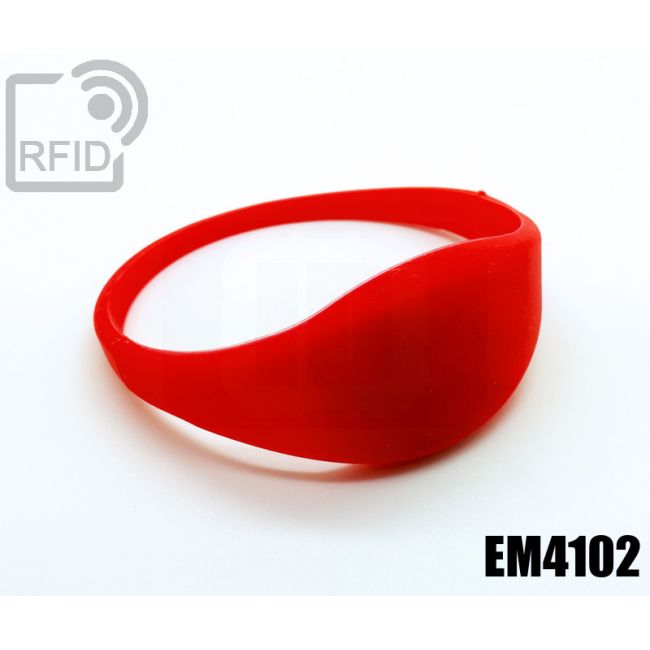 BR09C17 Braccialetti RFID silicone sottile EM4102 thumbnail