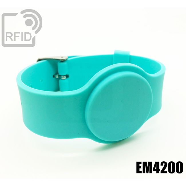 BR10C02 Braccialetti RFID silicone fibbia EM4200 thumbnail