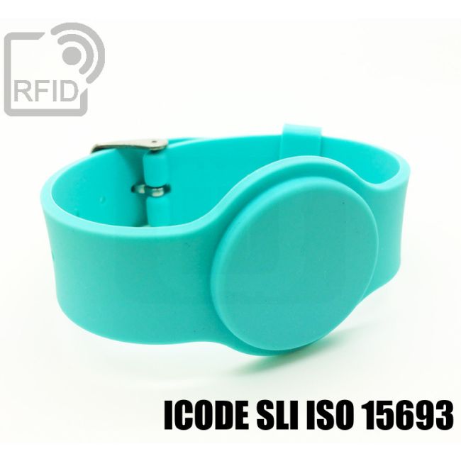 BR10C11 Braccialetti RFID silicone fibbia NFC ICode SLI iso 15693 thumbnail