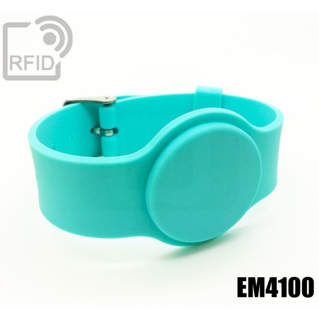 BR10C16 Braccialetti RFID silicone fibbia EM4100 thumbnail