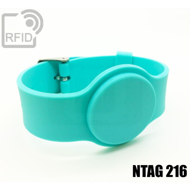 BR10C68 Braccialetti RFID silicone fibbia NFC ntag216 thumbnail