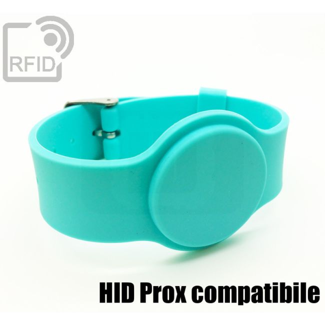 BR10C76 Braccialetti RFID silicone fibbia HID Prox compatibile thumbnail