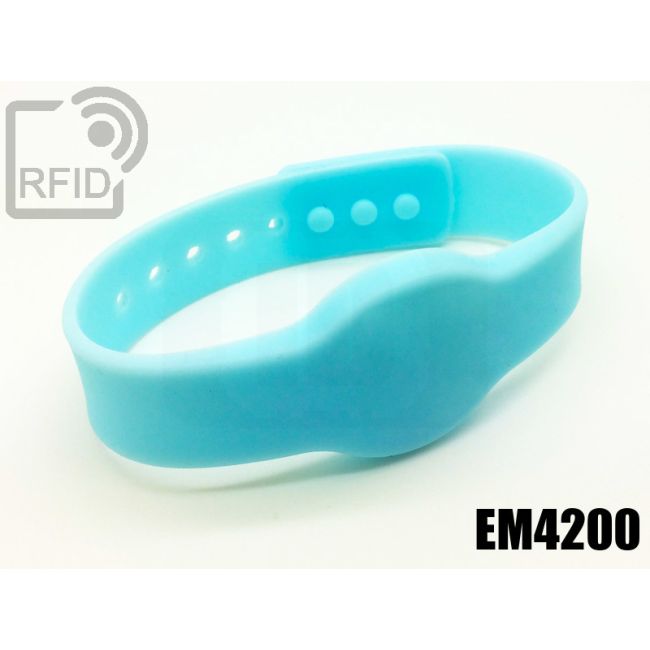 BR11C02 Braccialetti RFID silicone clip EM4200 thumbnail