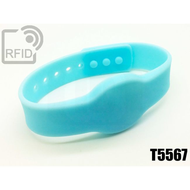 BR11C04 Braccialetti RFID silicone clip T5567 thumbnail