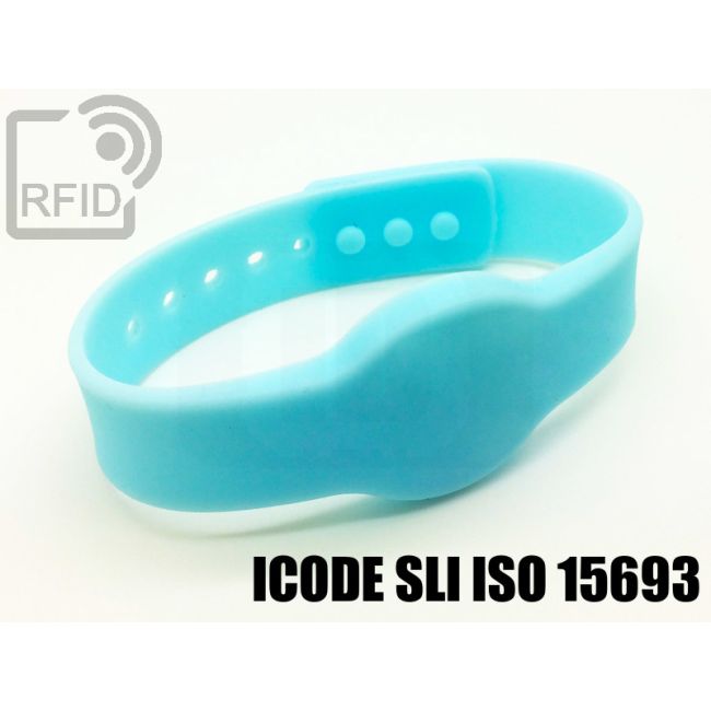 BR11C11 Braccialetti RFID silicone clip NFC ICode SLI iso 15693 thumbnail