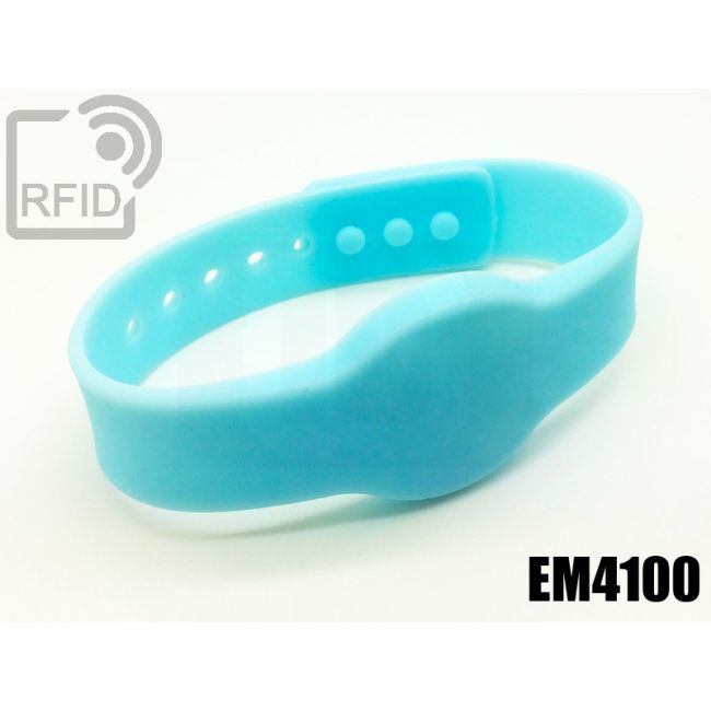 BR11C16 Braccialetti RFID silicone clip EM4100 thumbnail