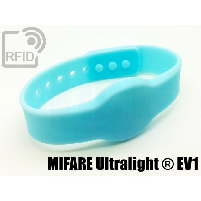 BR11C46 Braccialetti RFID silicone clip NFC Mifare Ultralight ® EV1 thumbnail