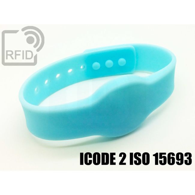 BR11C51 Braccialetti RFID silicone clip ICode 2 iso 15693 thumbnail