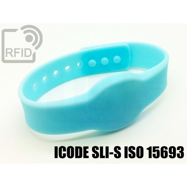 BR11C52 Braccialetti RFID silicone clip ICode SLI-S iso 15693 thumbnail