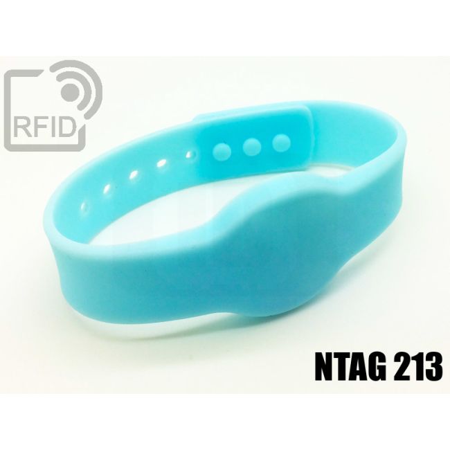 BR11C67 Braccialetti RFID silicone clip NFC ntag213 thumbnail