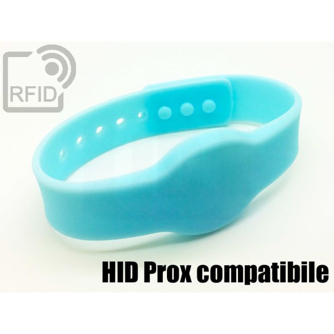 BR11C76 Braccialetti RFID silicone clip HID Prox compatibile thumbnail