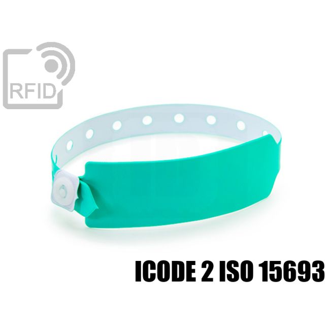 BR12C51 Braccialetti RFID vinile monouso ICode 2 iso 15693 thumbnail