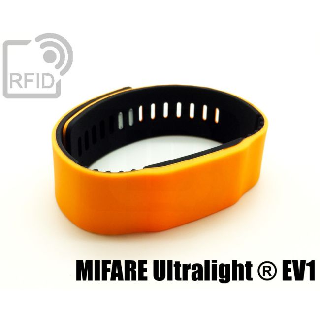 BR14C46 Braccialetti RFID silicone bicolore NFC Mifare Ultralight ® EV1 thumbnail