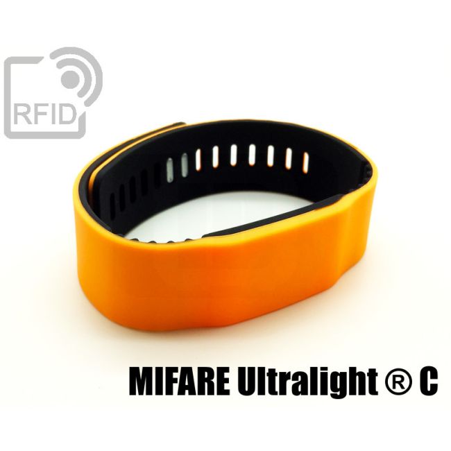 BR14C47 Braccialetti RFID silicone bicolore NFC Mifare Ultralight ® C thumbnail