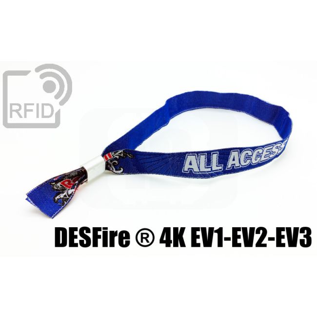 BR15C10 Braccialetti RFID in tessuto NFC Desfire ® 4K Ev1-Ev2-Ev3 thumbnail