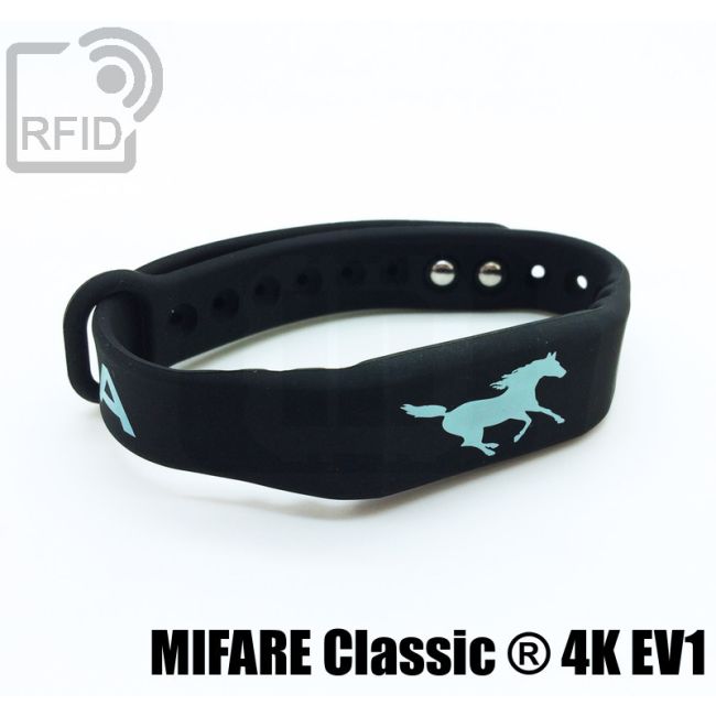 BR16C09 Braccialetti RFID silicone fitness Mifare Classic ® 4K Ev1 thumbnail