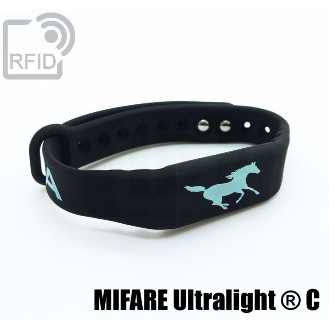 BR16C47 Braccialetti RFID silicone fitness NFC Mifare Ultralight ® C thumbnail