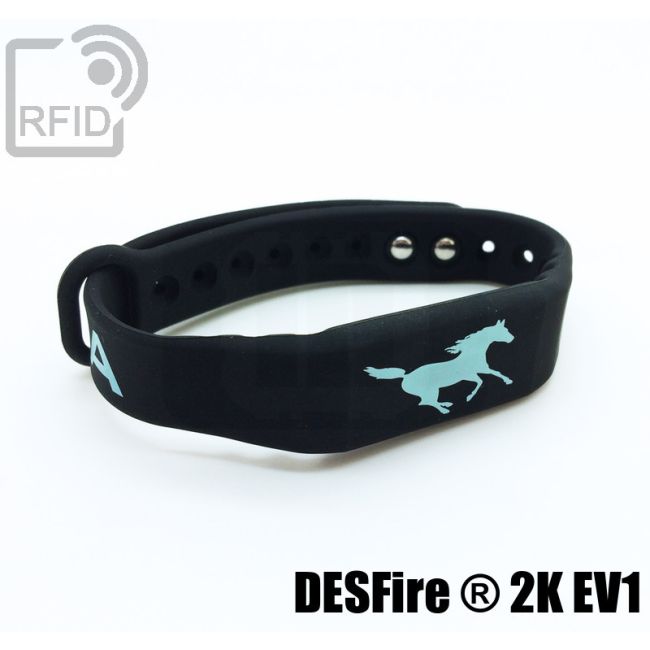 BR16C49 Braccialetti RFID silicone fitness NFC ST25TV64K ISO 15693 thumbnail