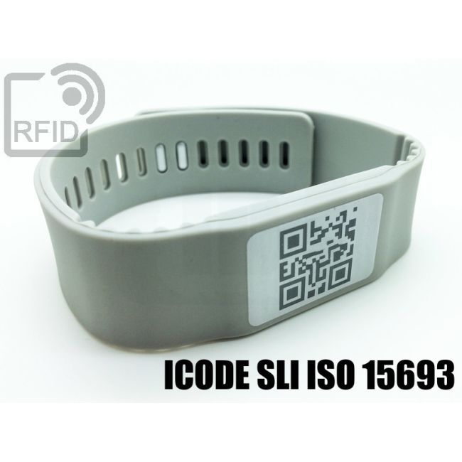 BR17C11 Braccialetti RFID silicone banda NFC ICode SLI iso 15693 thumbnail