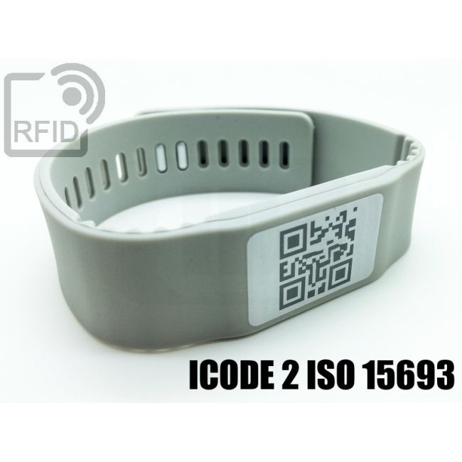 BR17C51 Braccialetti RFID silicone banda ICode 2 iso 15693 thumbnail