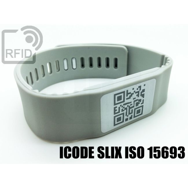 BR17C53 Braccialetti RFID silicone banda ICode SLIX iso 15693 thumbnail